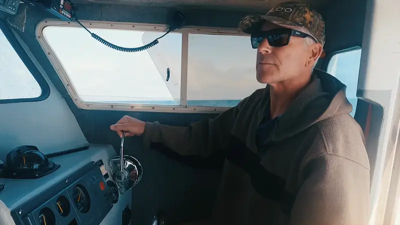 Skipper training on a commercial vessel